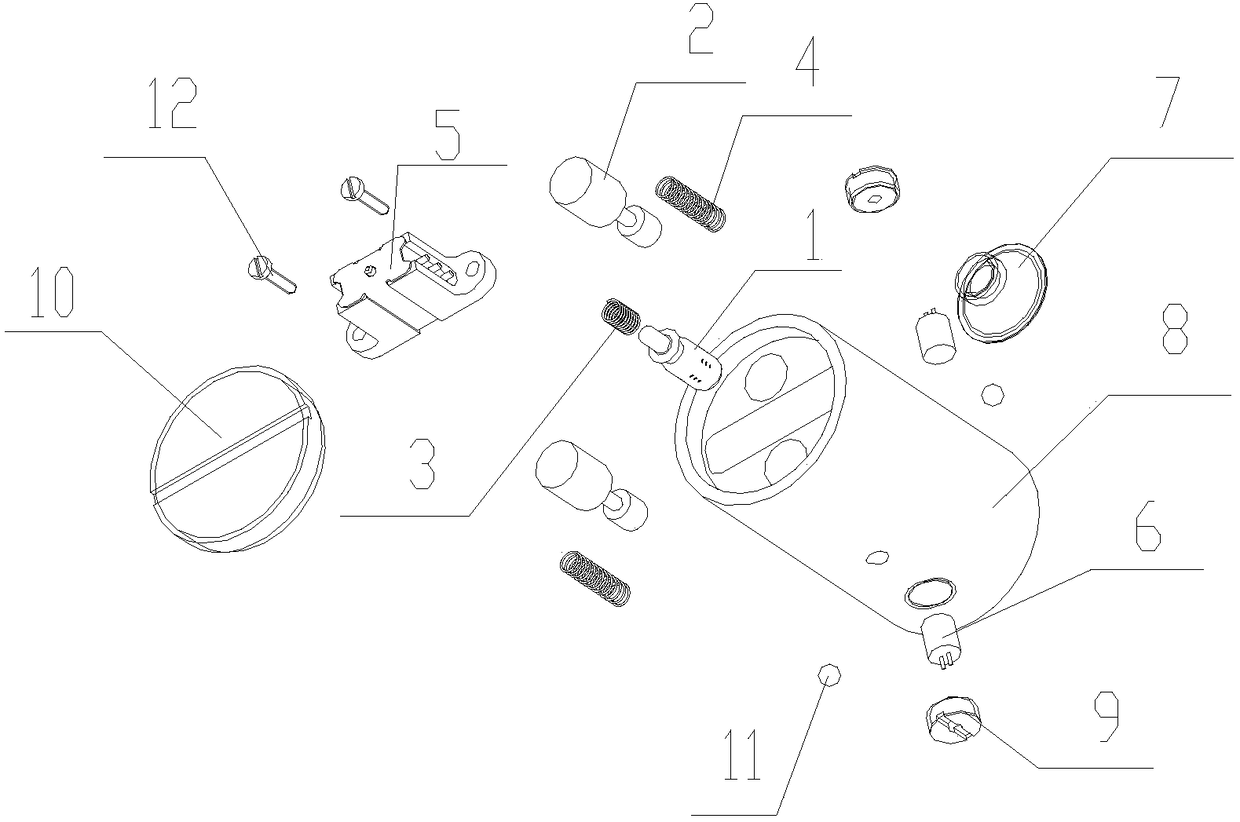 Inertia-start-type detonating device