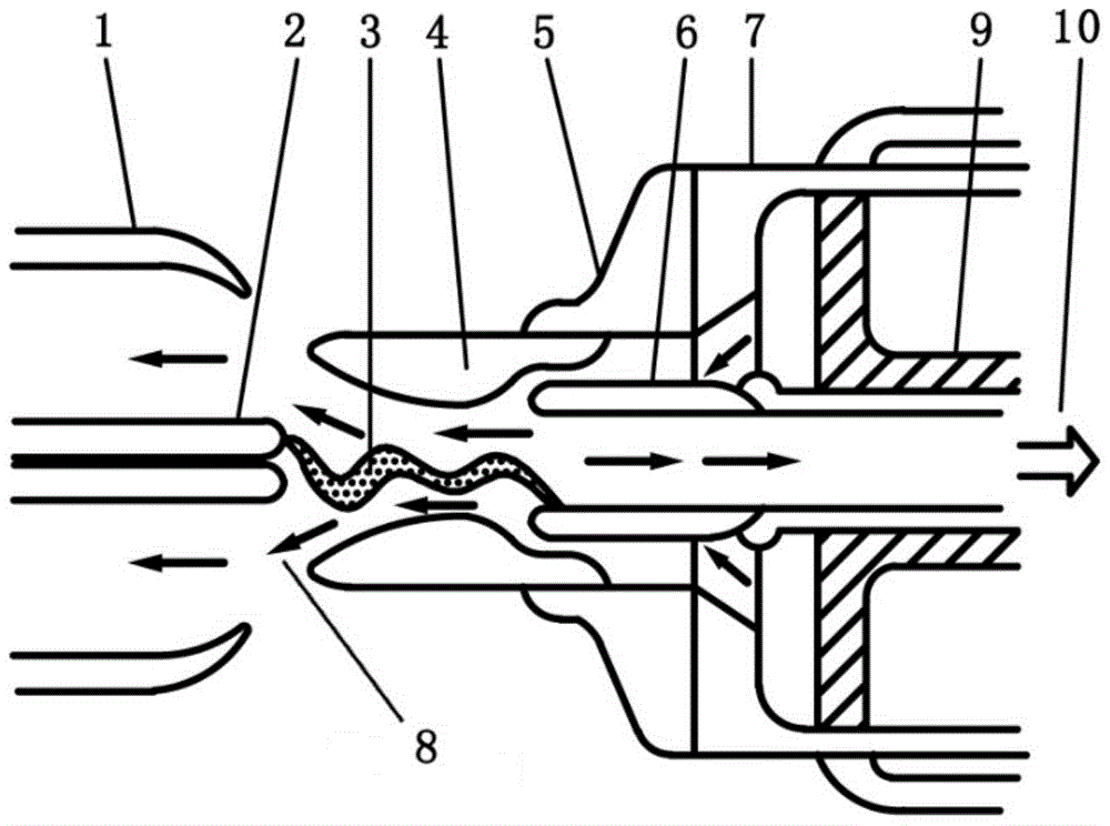 A nano-modified polytetrafluoroethylene composite material, an arc extinguishing nozzle and its preparation method, and a high-voltage circuit breaker