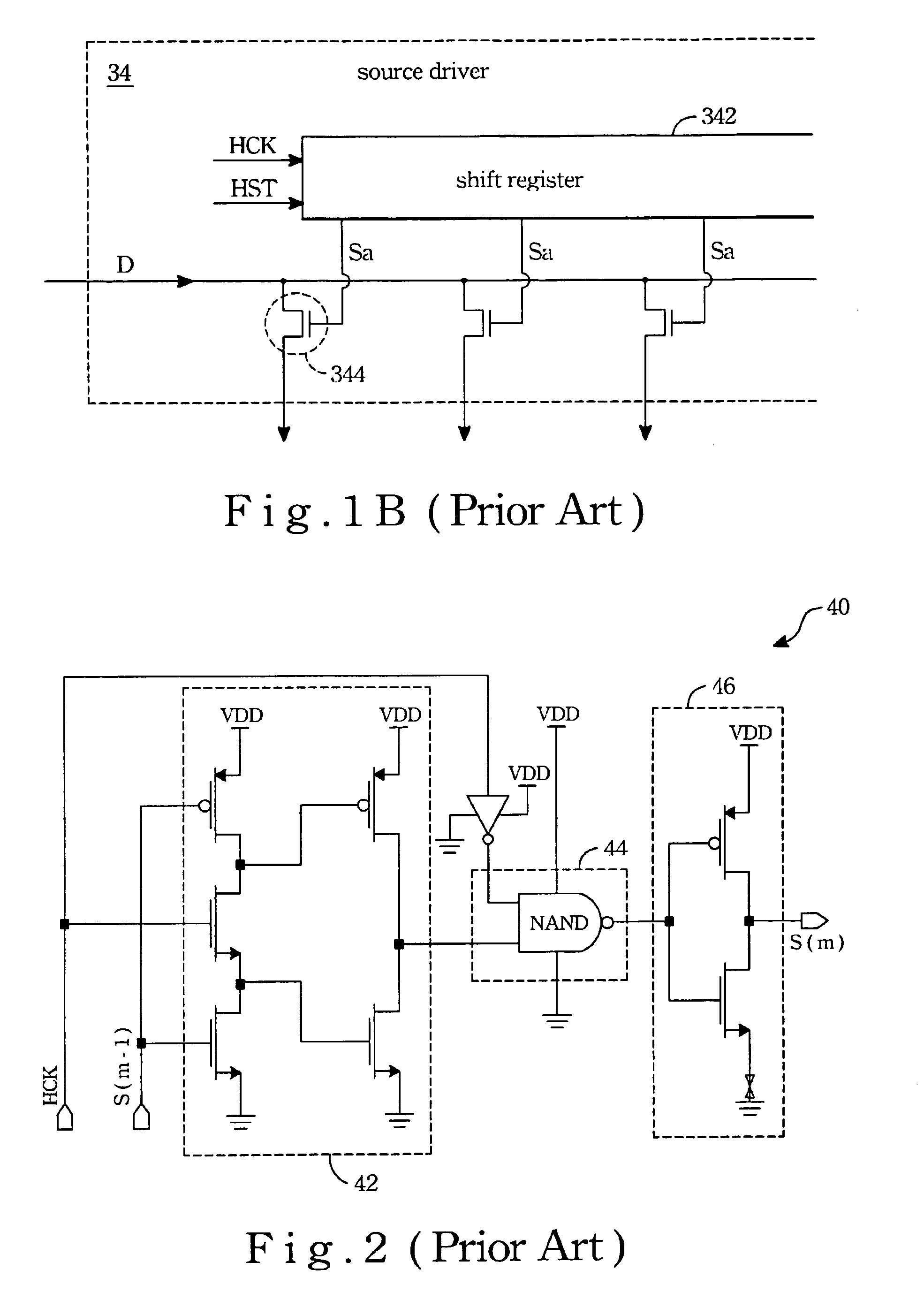 Single clock driven shift register and driving method for same