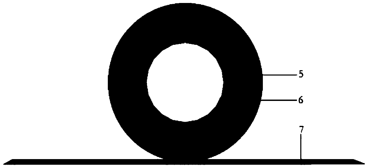 Method for designing triangular rubber core structure of tire