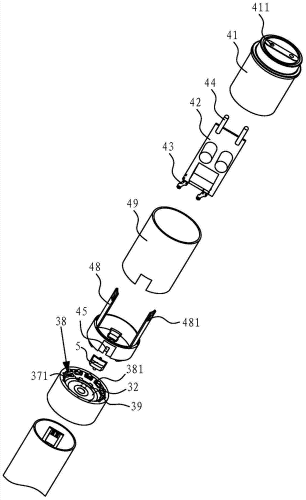 360-degree rotatable lamp head and LED lamp including the lamp head