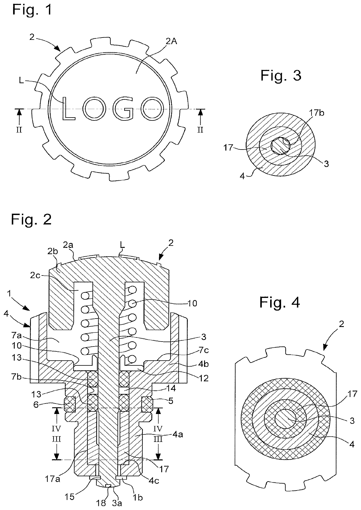 Push button device for timepieces