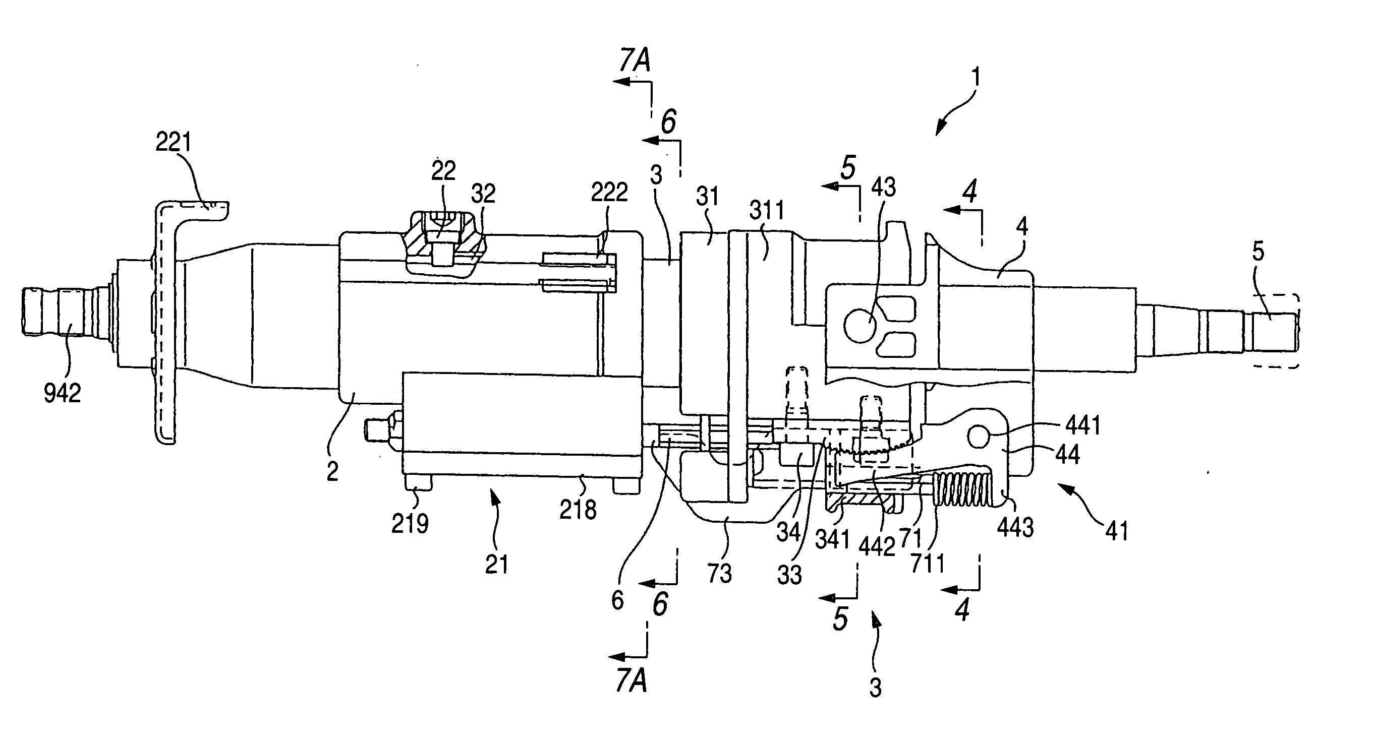 Steering column apparatus