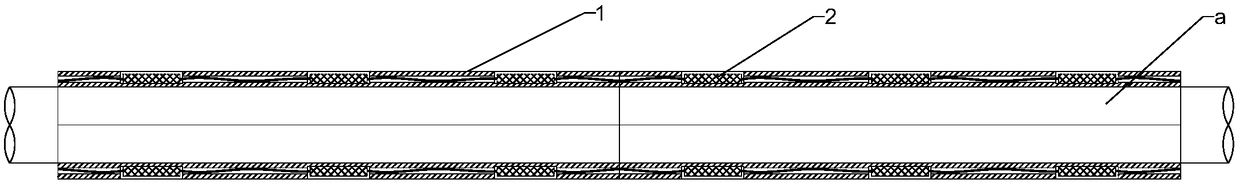 Cable pipe sleeve suitable for cable structure system, multi-functional outer casing pipe containing cable pipe sleeve and cable structure