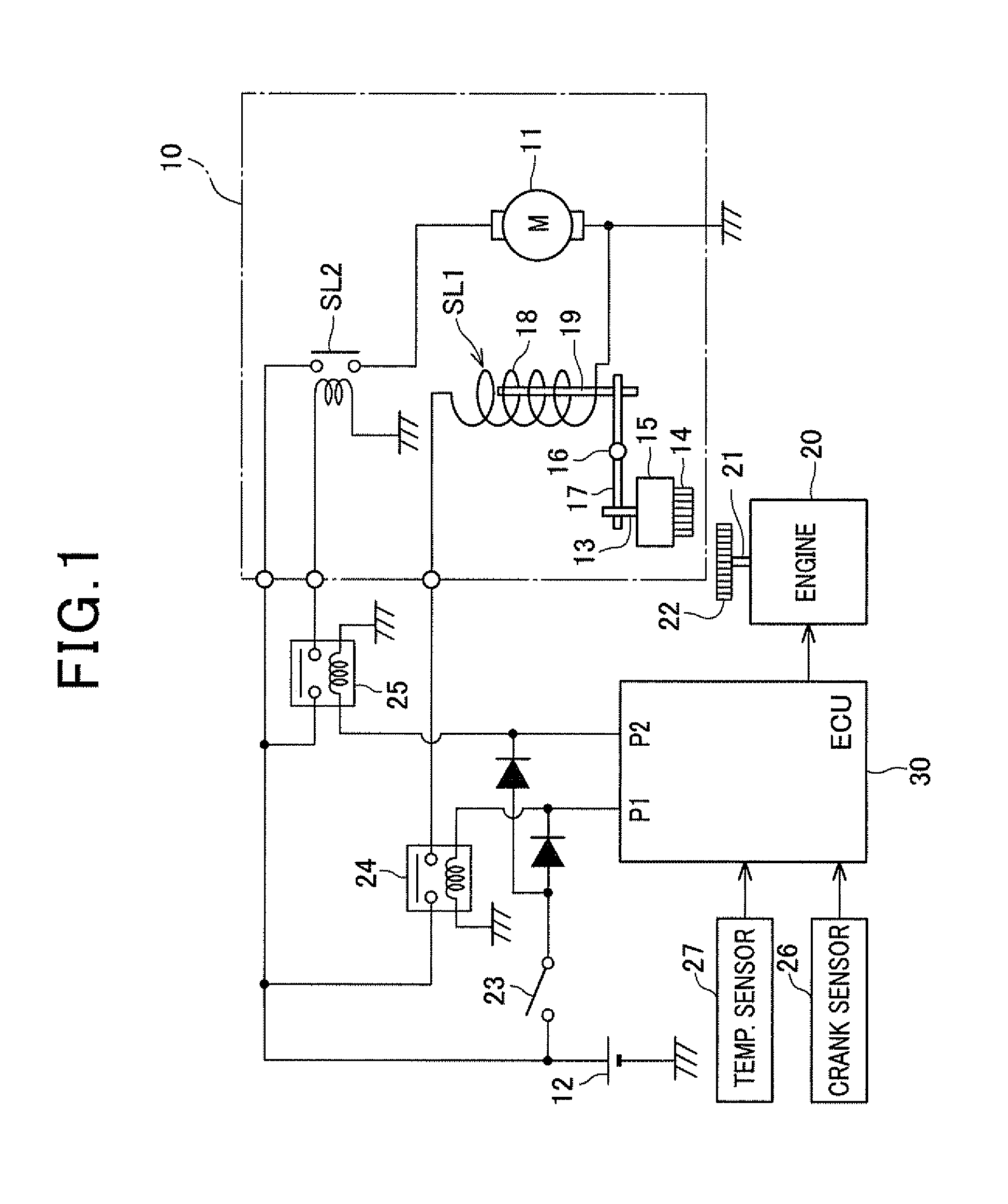 Engine starter control apparatus