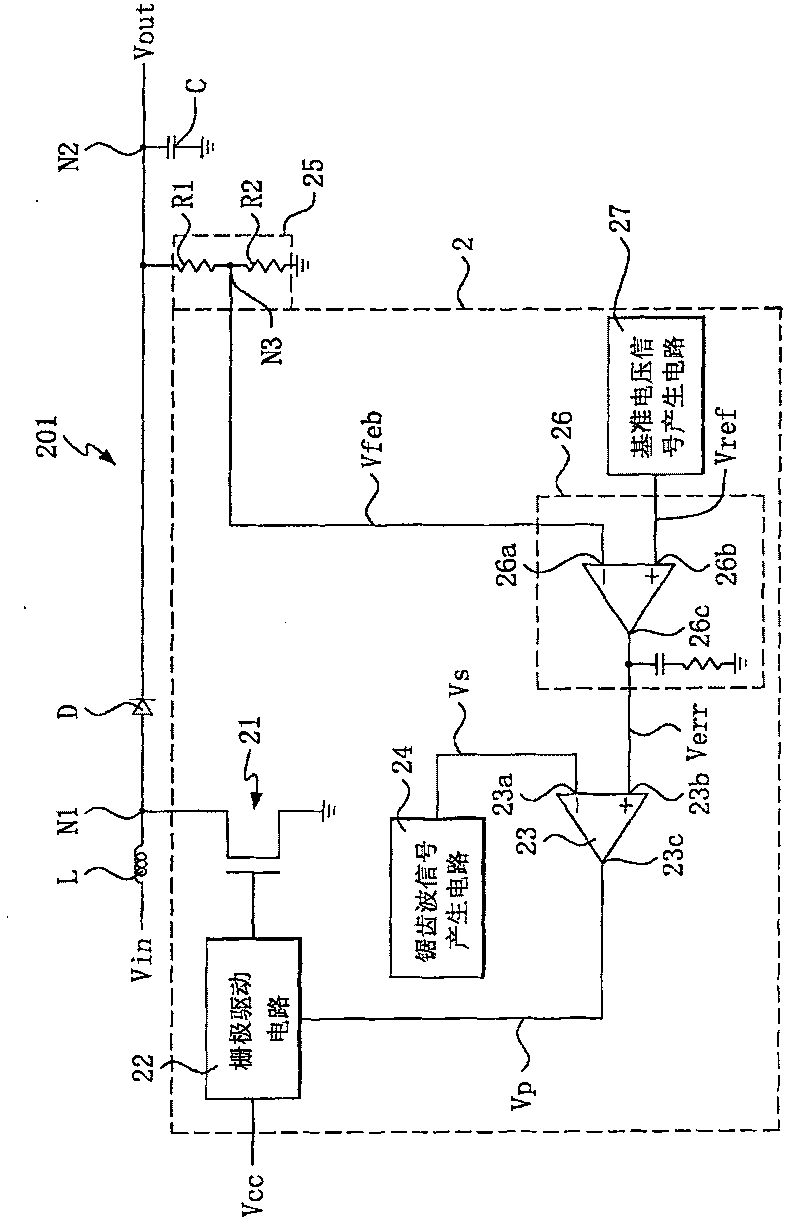 DC-DC converter with temperature compensating circuit