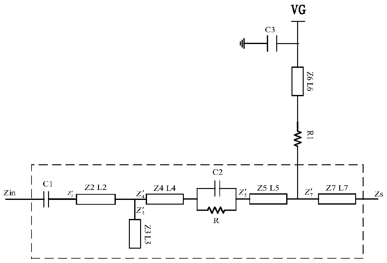 Broadband hybrid F/J type power amplifier and design method thereof