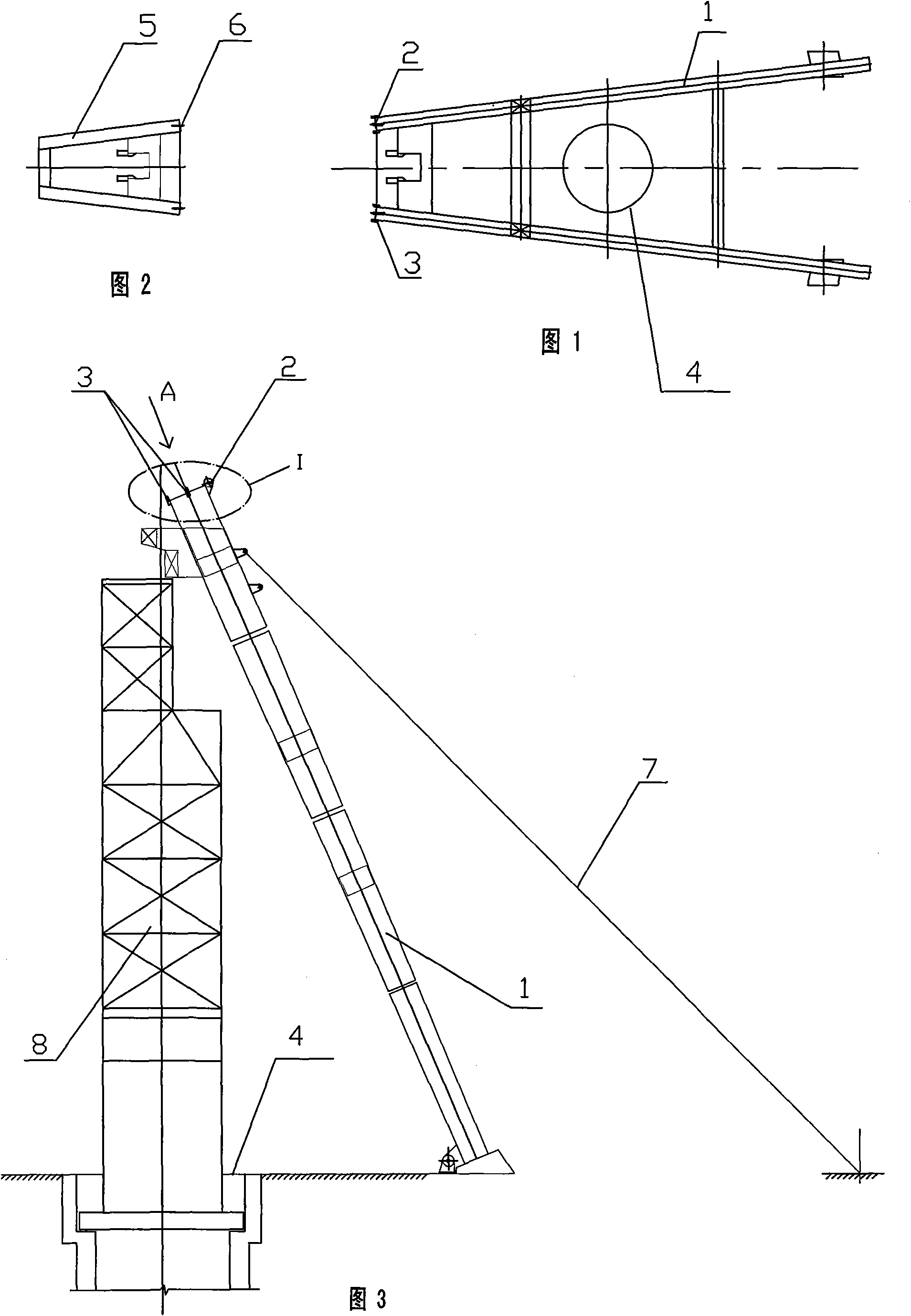 Overhead hoisting and butt-joint method for box-type headframe