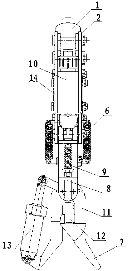 Uplock of retractable arrester hook