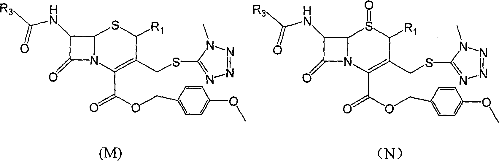 Carbon 2-bit substituted cephalosporin derivative as well as synthetic method and application thereof