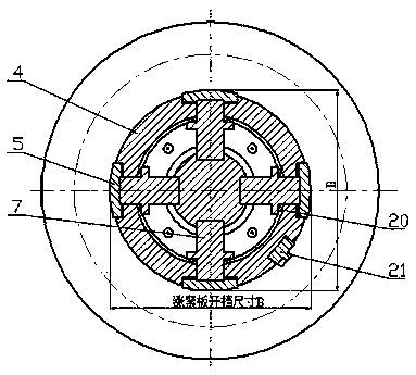 Overlying tool for large motor stator iron core