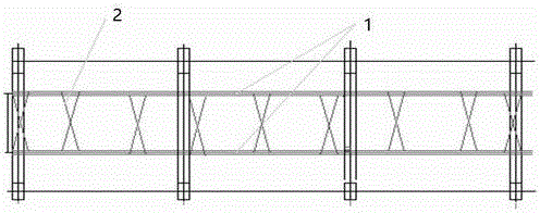 Segmented mounting method for square raw coal hopper