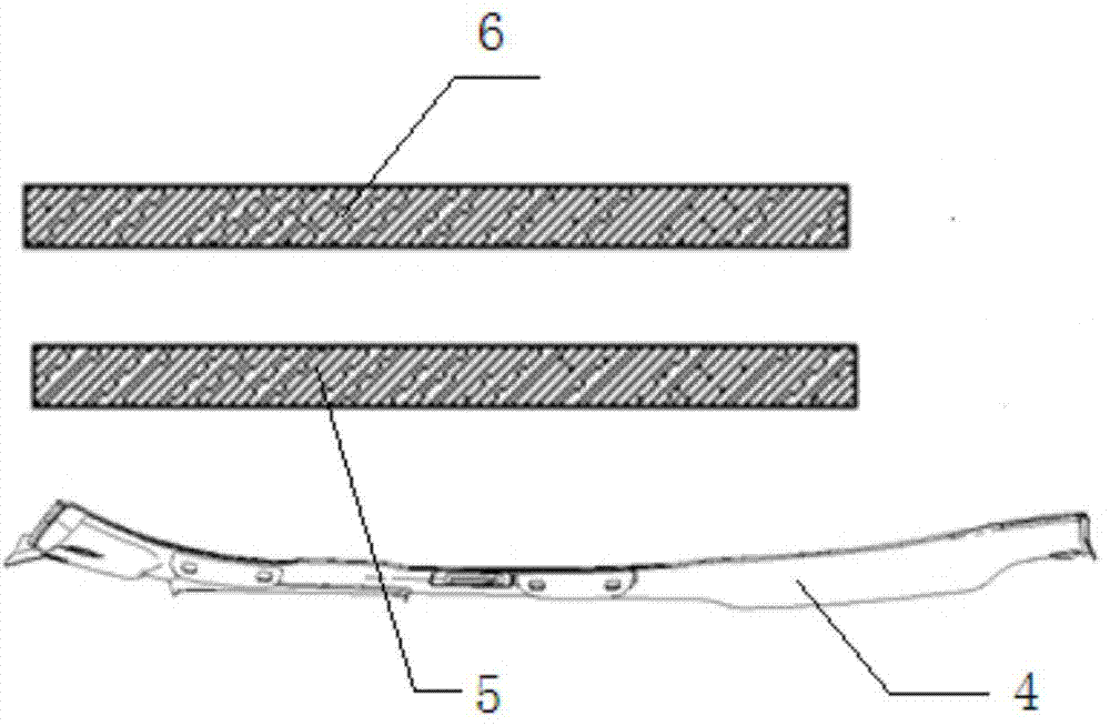 Automobile interior trim part and forming process for same