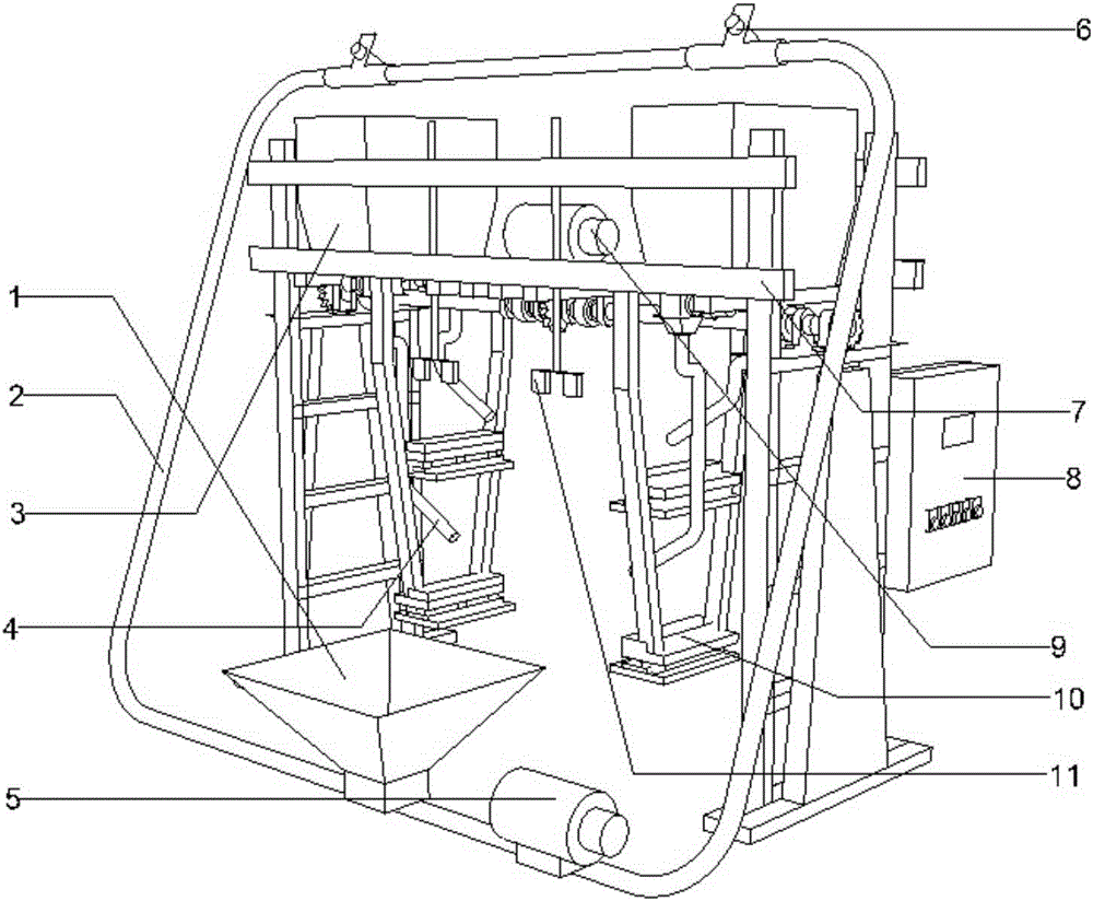 Single-cage pure-line laying hen breeding information acquisition and marking automation system