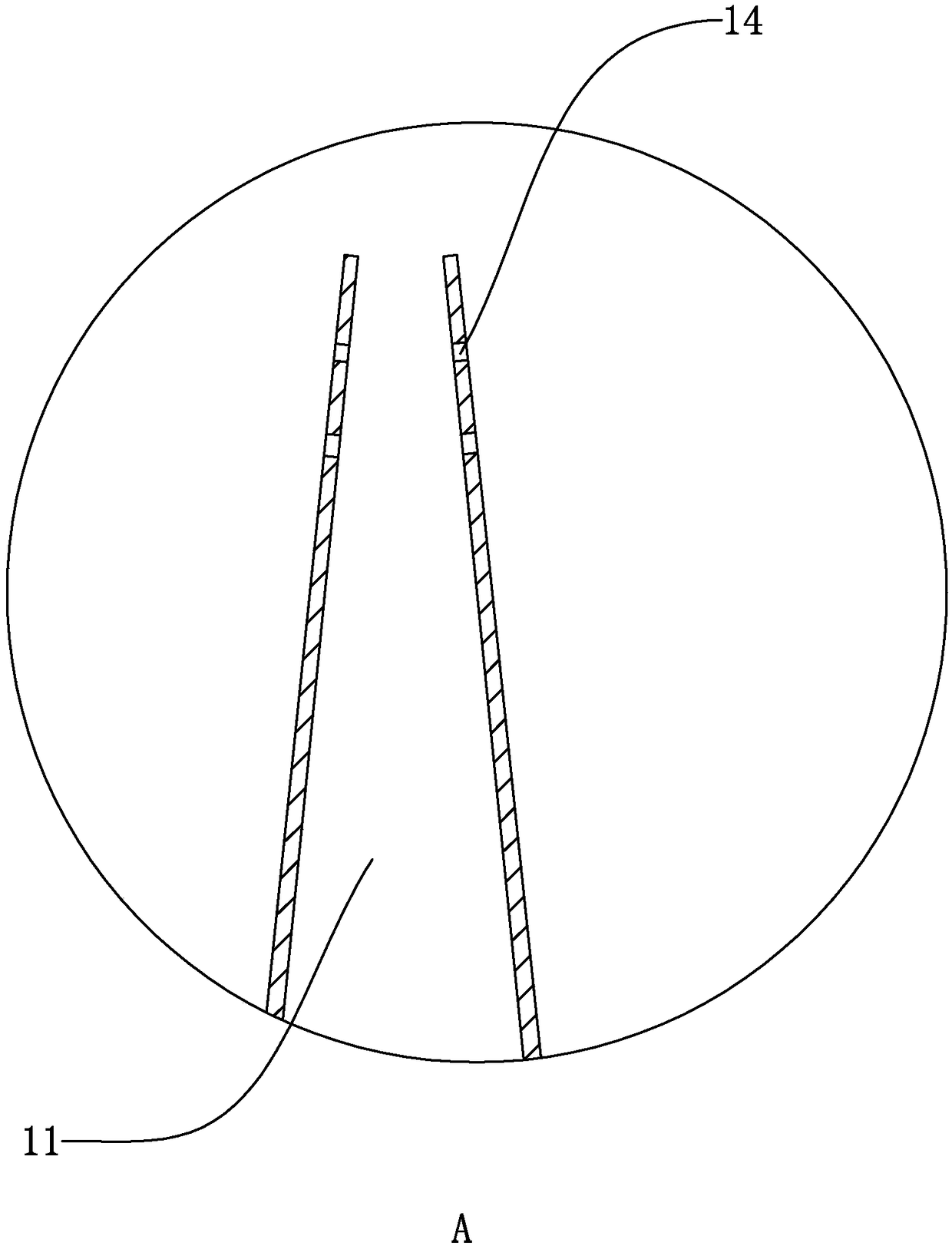 A bone marrow puncture needle of hematology department