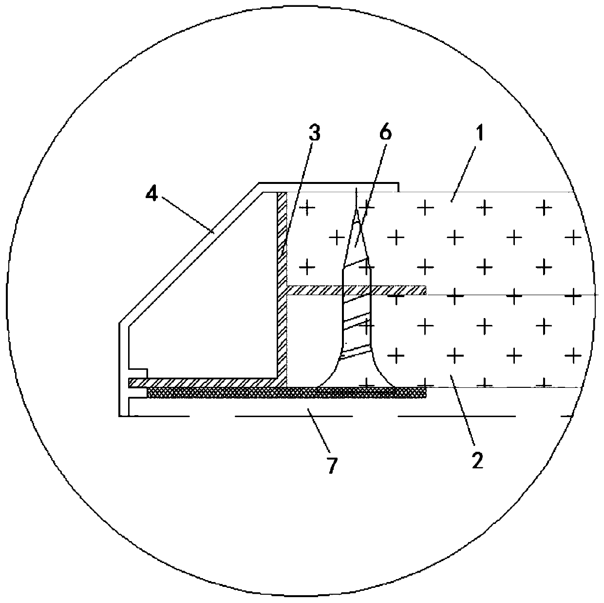 Edge closing method of suspended ceiling lamp trough