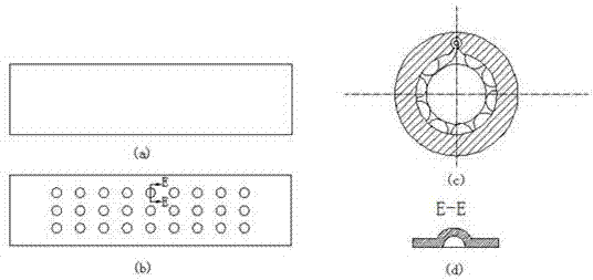 Dynamic pressure gas radial bearing with axial variable stiffness and viscoelastic structure