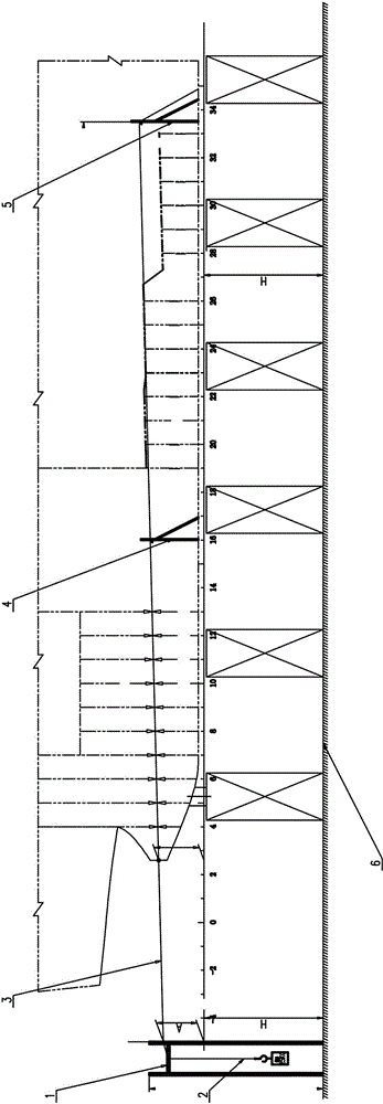 Method of applying total station to irradiating alignment and positioning of ship axis