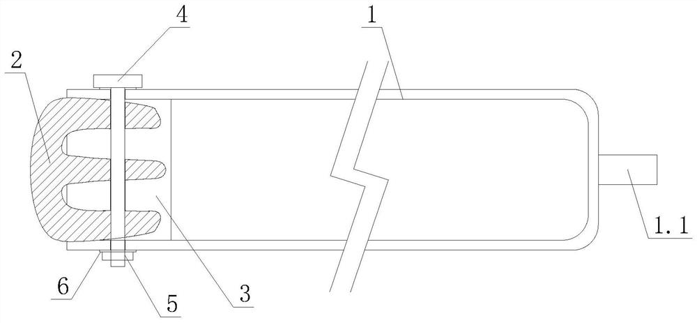 One-step formed detachable pure rubber pressure bag