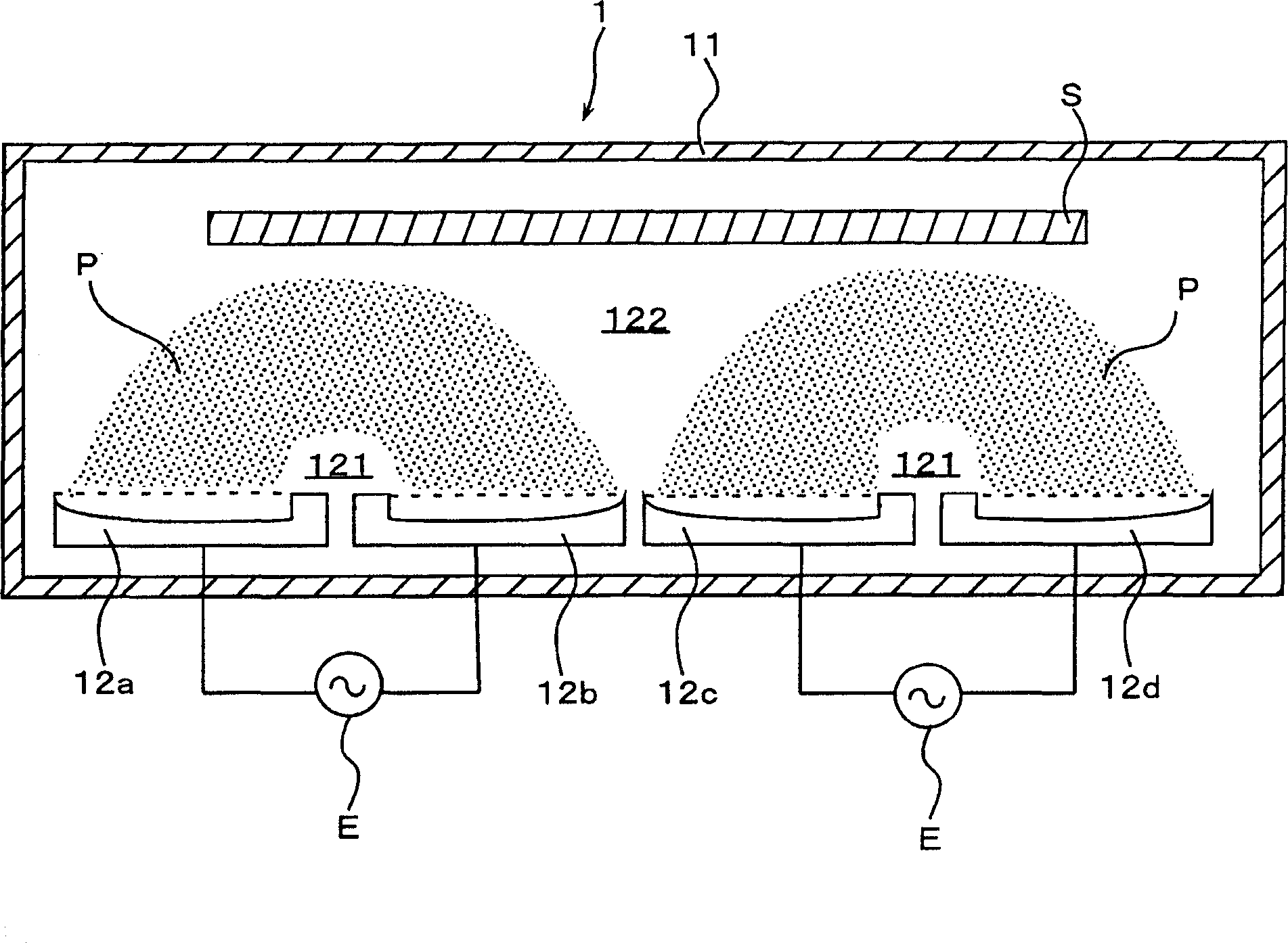 Sputtering device and sputtering method