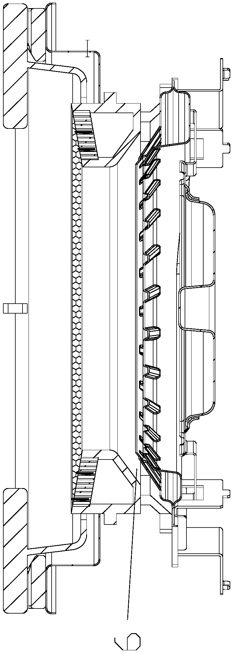 Inward-gathering atmospheric infrared burner