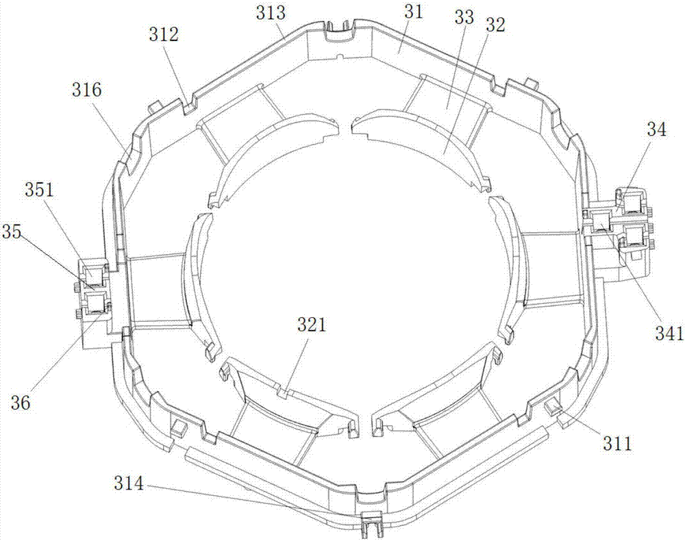 Insulation framework and motor stator