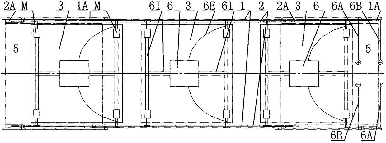 Transmission device for horizontally moving translation plate