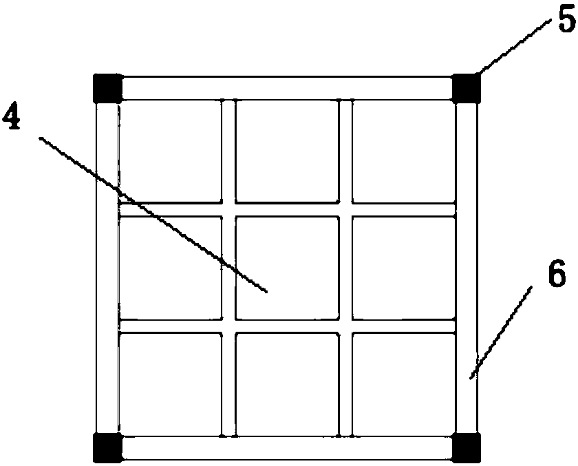 Basement top plate installation construction elevator structure, construction method and checking method