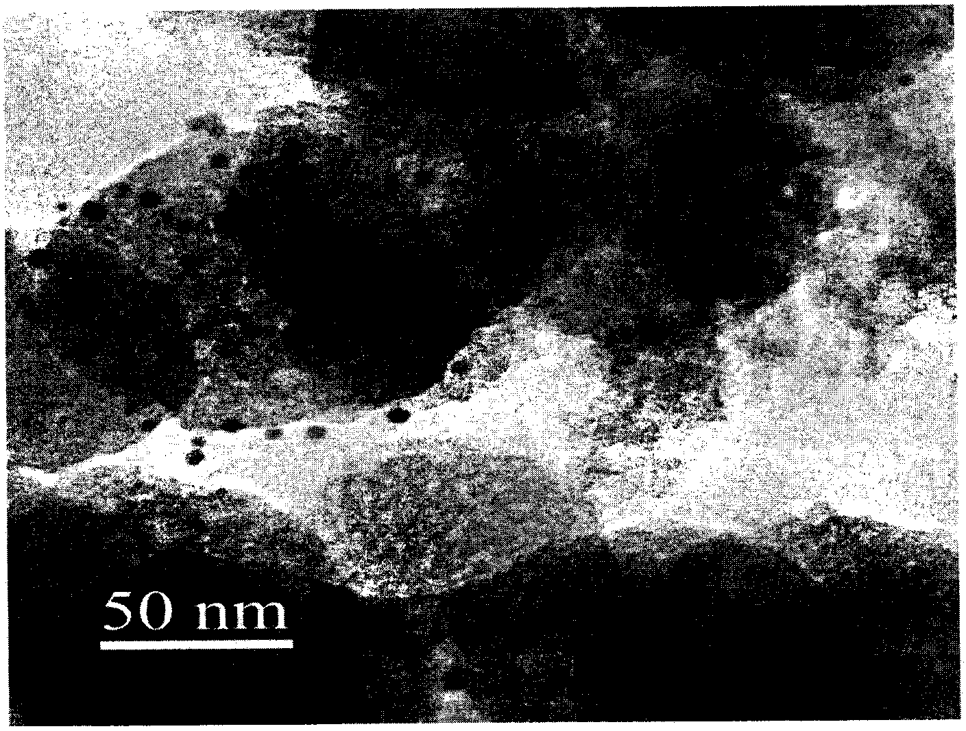 Preparation method and application of amine functional mesoporous silica-gel-loaded gold catalyst