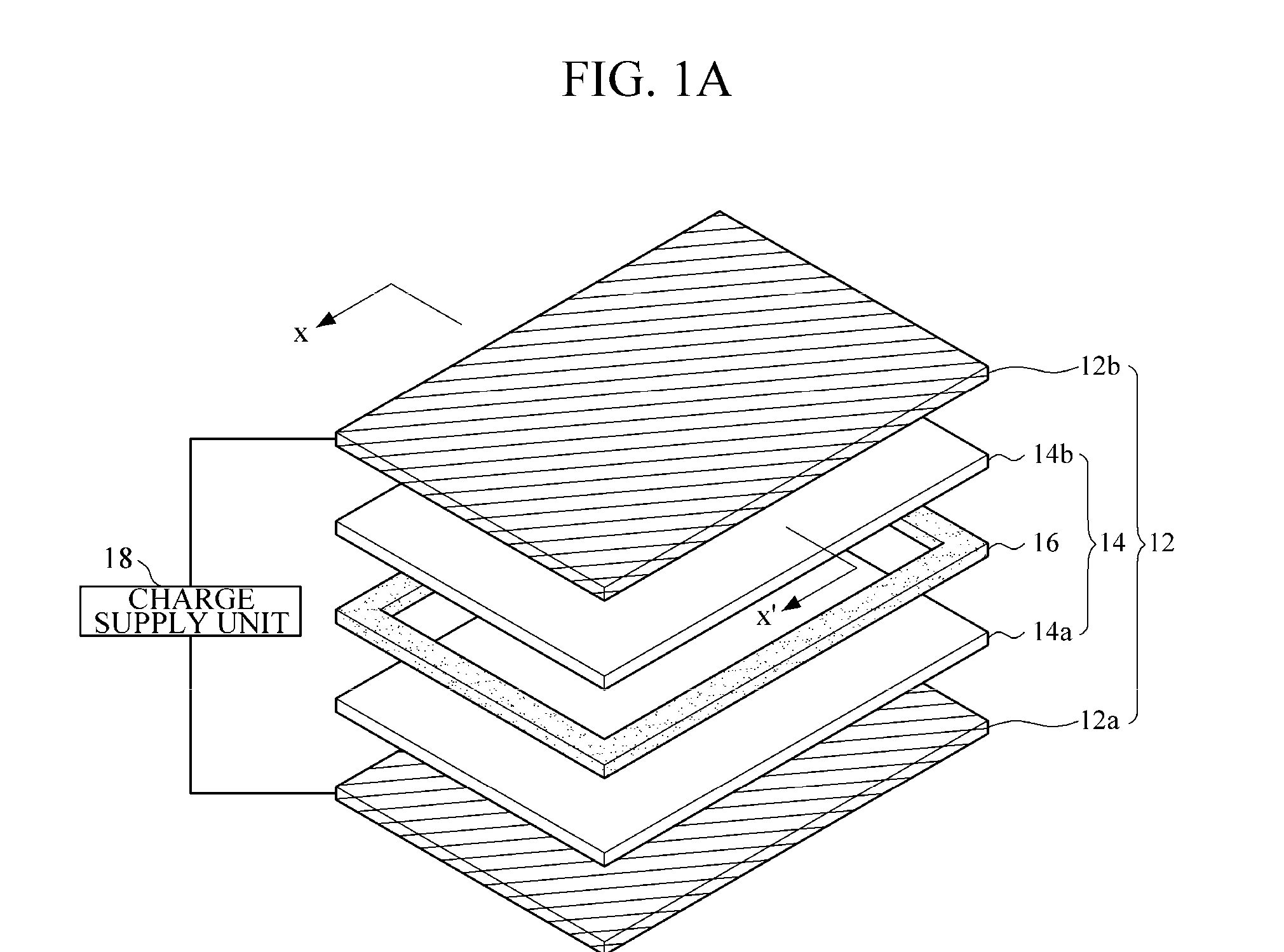 Film type apparatus for providing haptic feedback and touch screen including the same