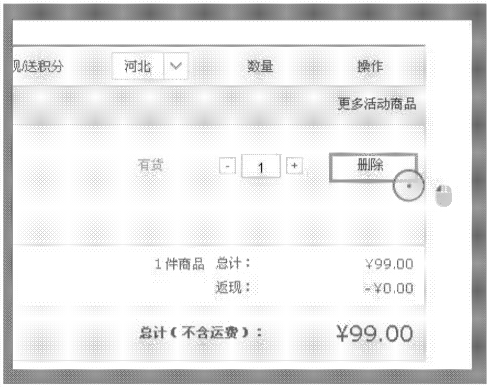 Method, system and thermodynamic diagram display device for replaying user web page operation behavior