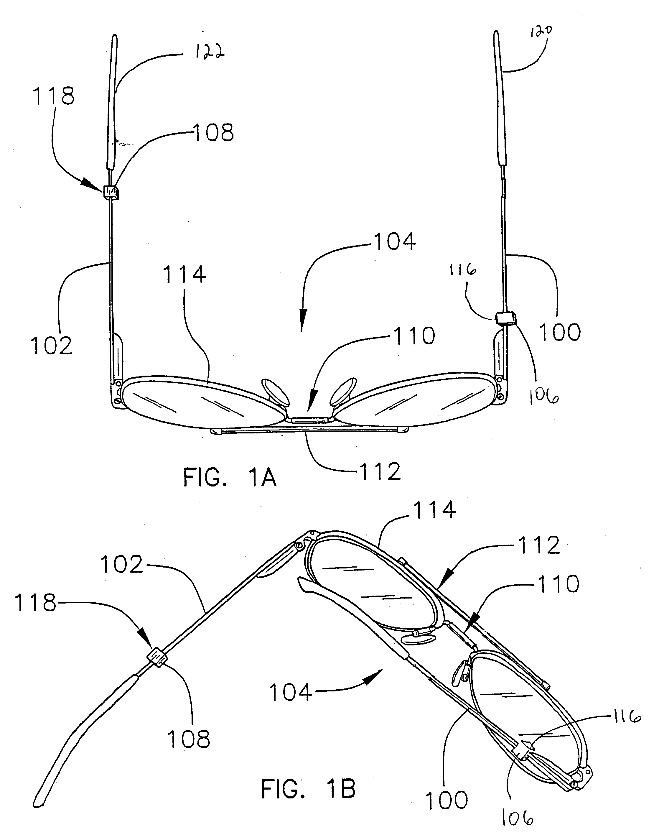 Offset eyeglasses clasp