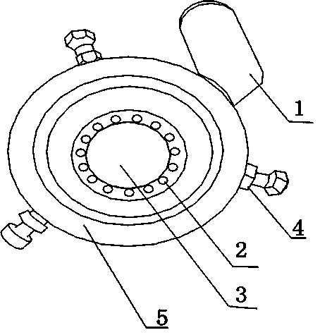 Array type gas inlet mixing valve