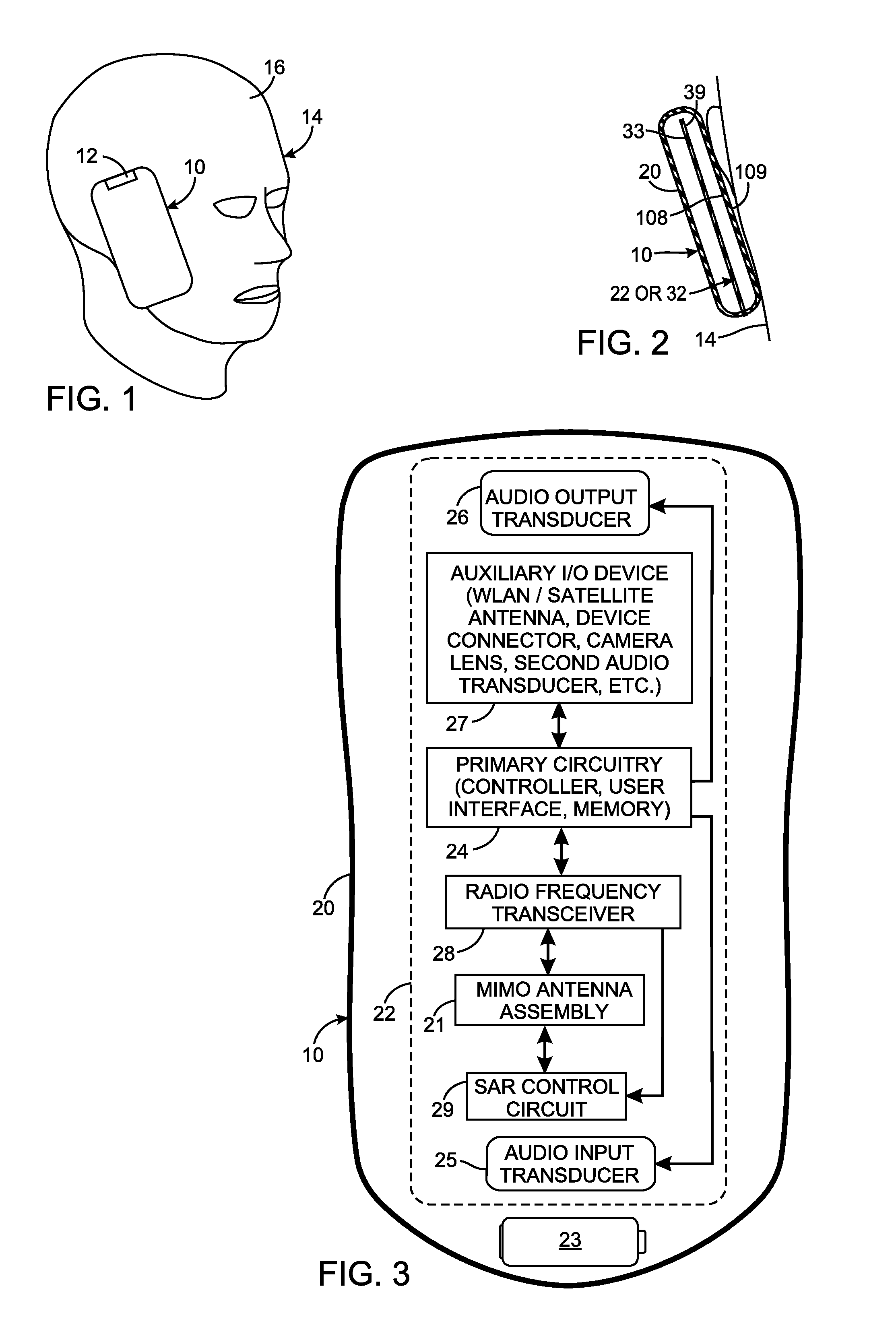 Antenna assembly utilizing metal-dielectric resonant structures for specific absorption rate compliance