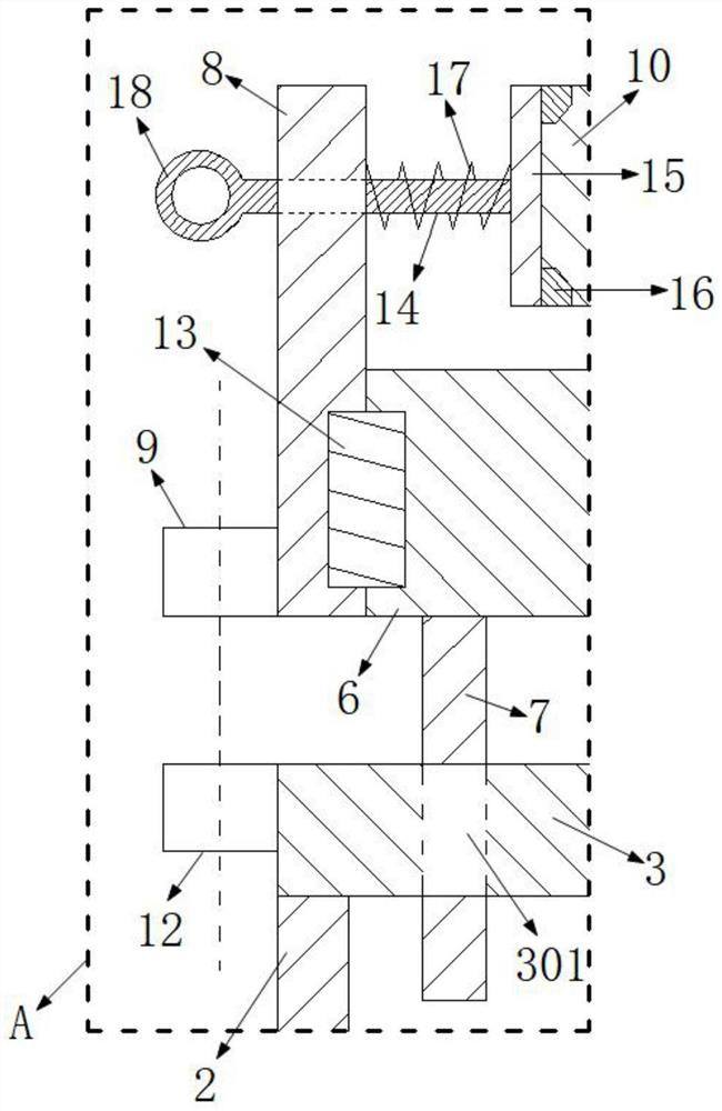 Linear push type inner conical groove workpiece clamping device