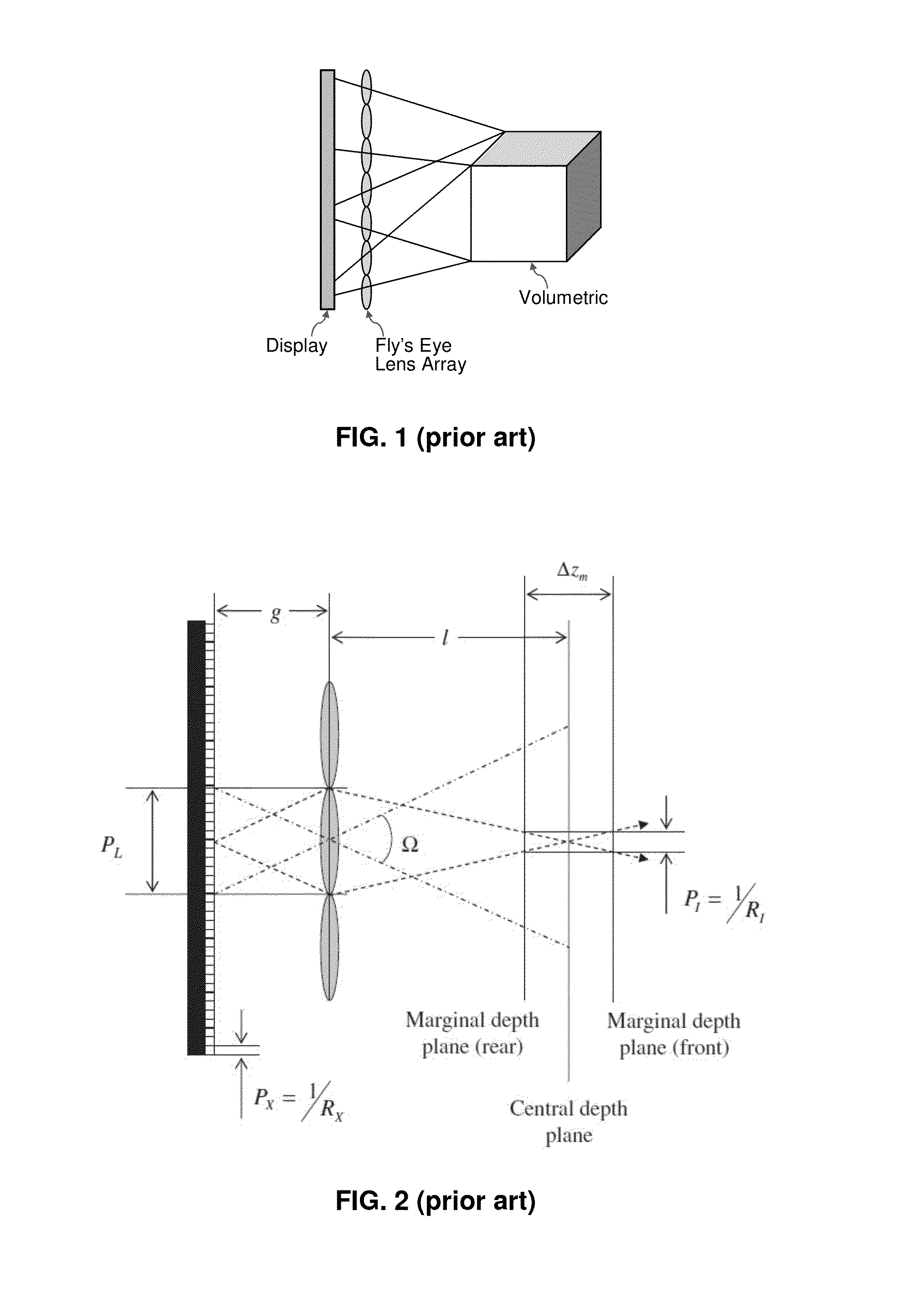 3D Light Field Displays and Methods with Improved Viewing Angle, Depth and Resolution