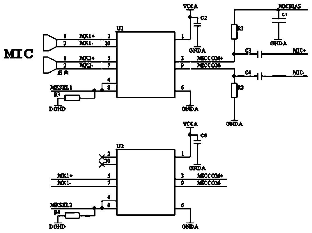 Automobile tail door voice control circuit and control method for same