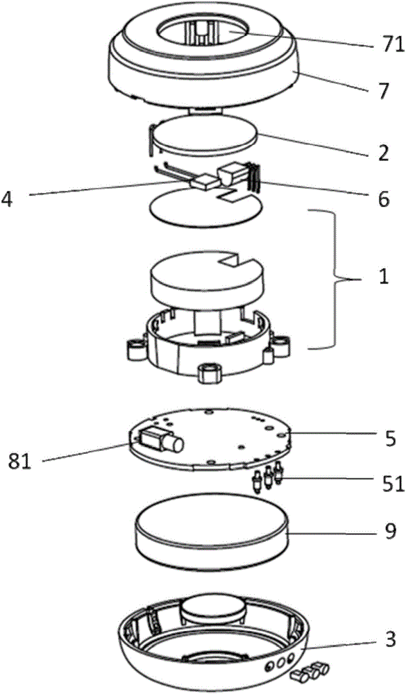 Wirelessly controlled moxibustion head