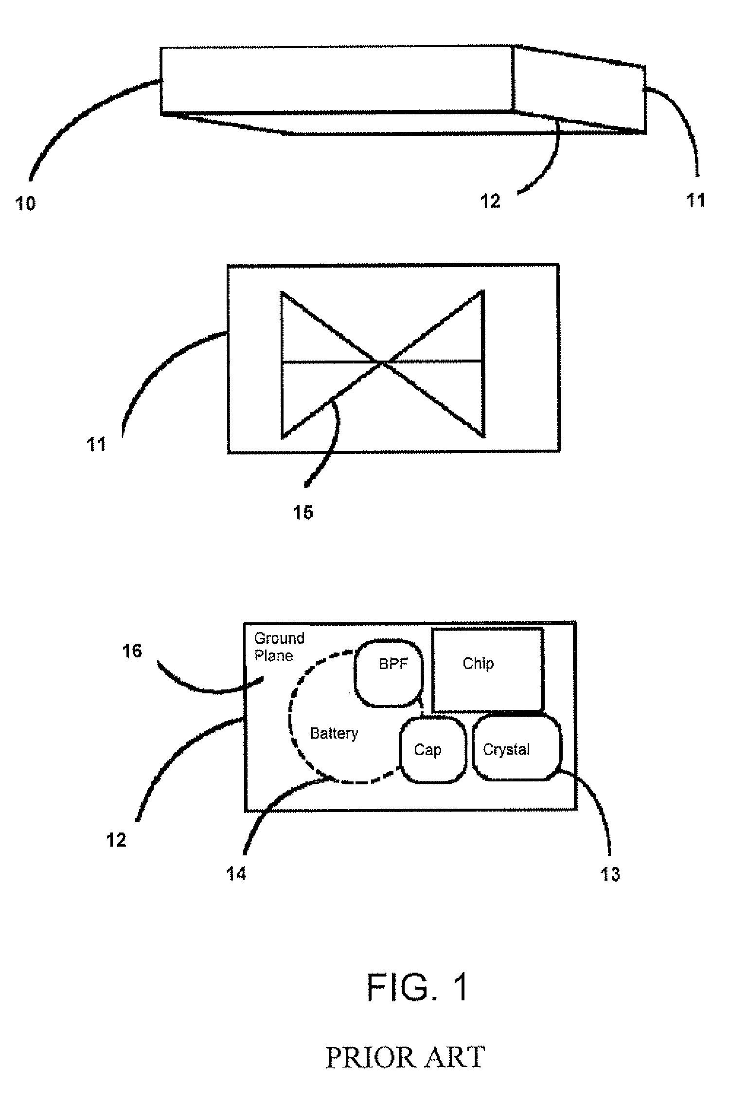 Wide band RFID system with tag on flexible label