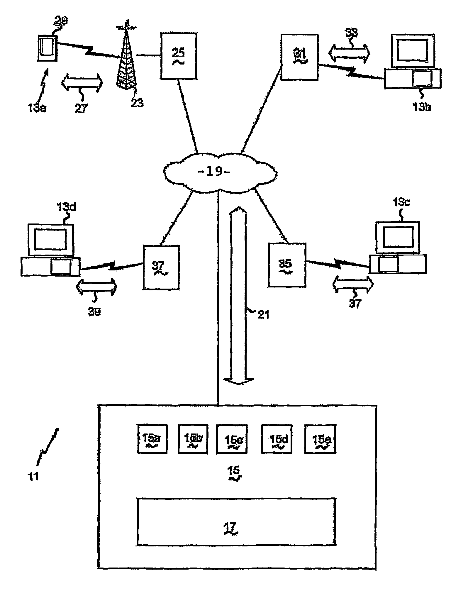 Messaging system involving wireless communications and methods therefor