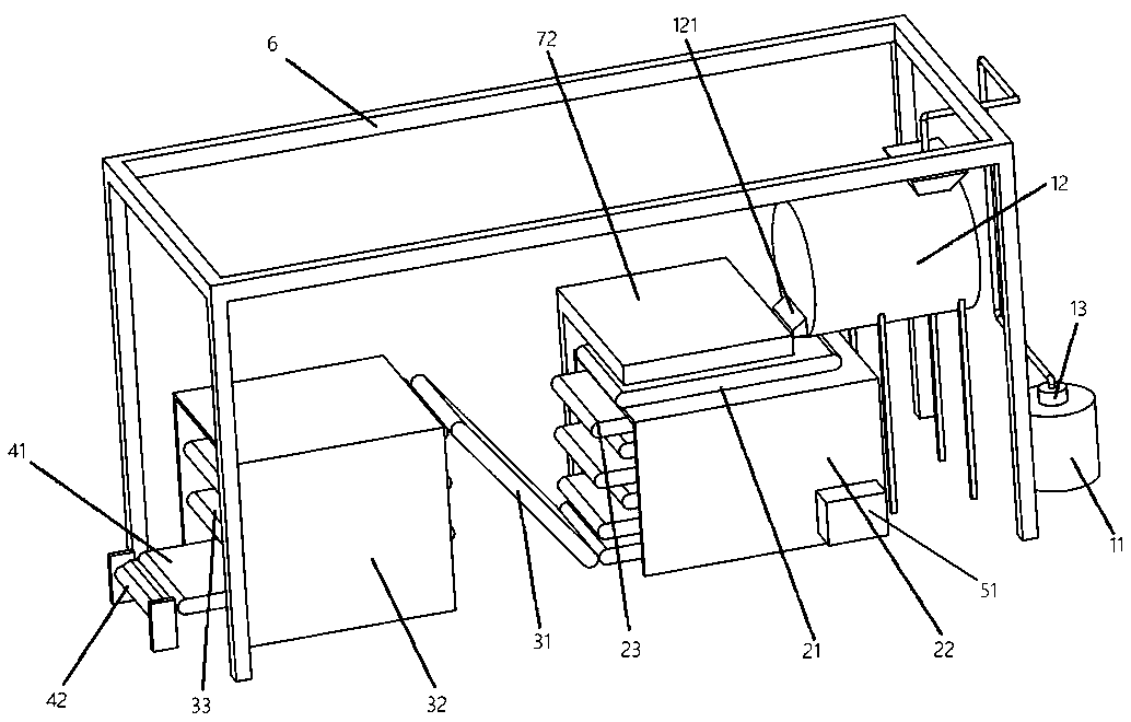 Energy-saving production line for sheet jelly