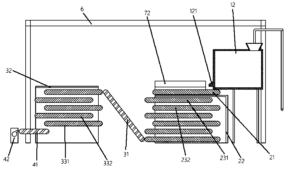 Energy-saving production line for sheet jelly