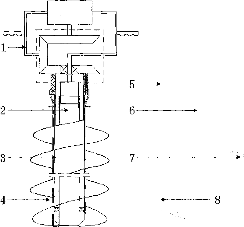 Soil auger for undisturbed bisect soil column of filed soil