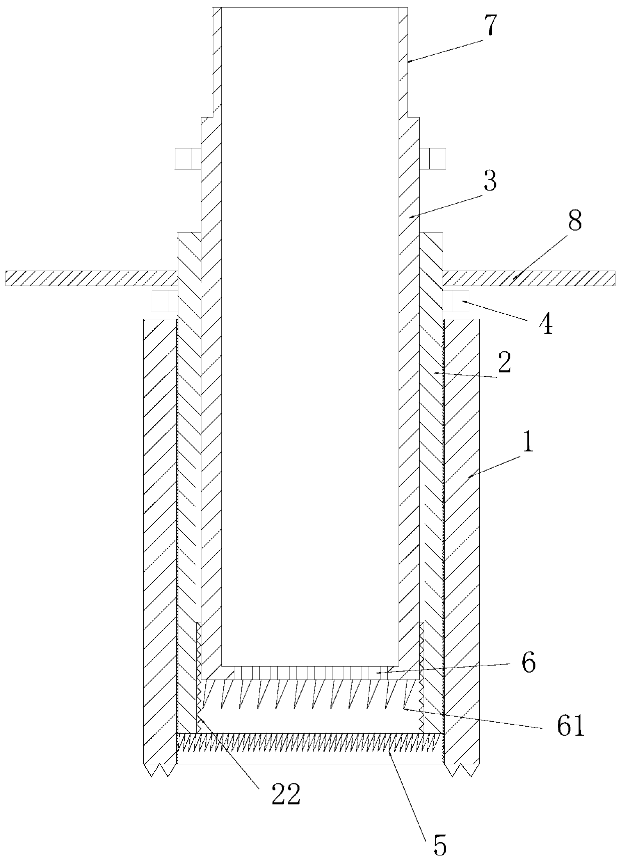 Percutaneous vertebral plate drilling precise depth-limiting trepan set for minimally invasive spine surgery