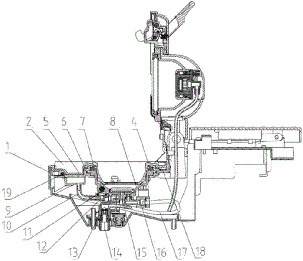 Pressure type beverage brewing machine