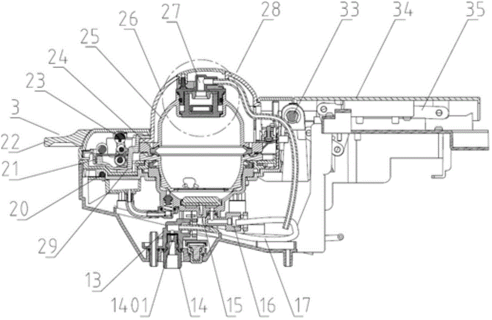 Pressure type beverage brewing machine