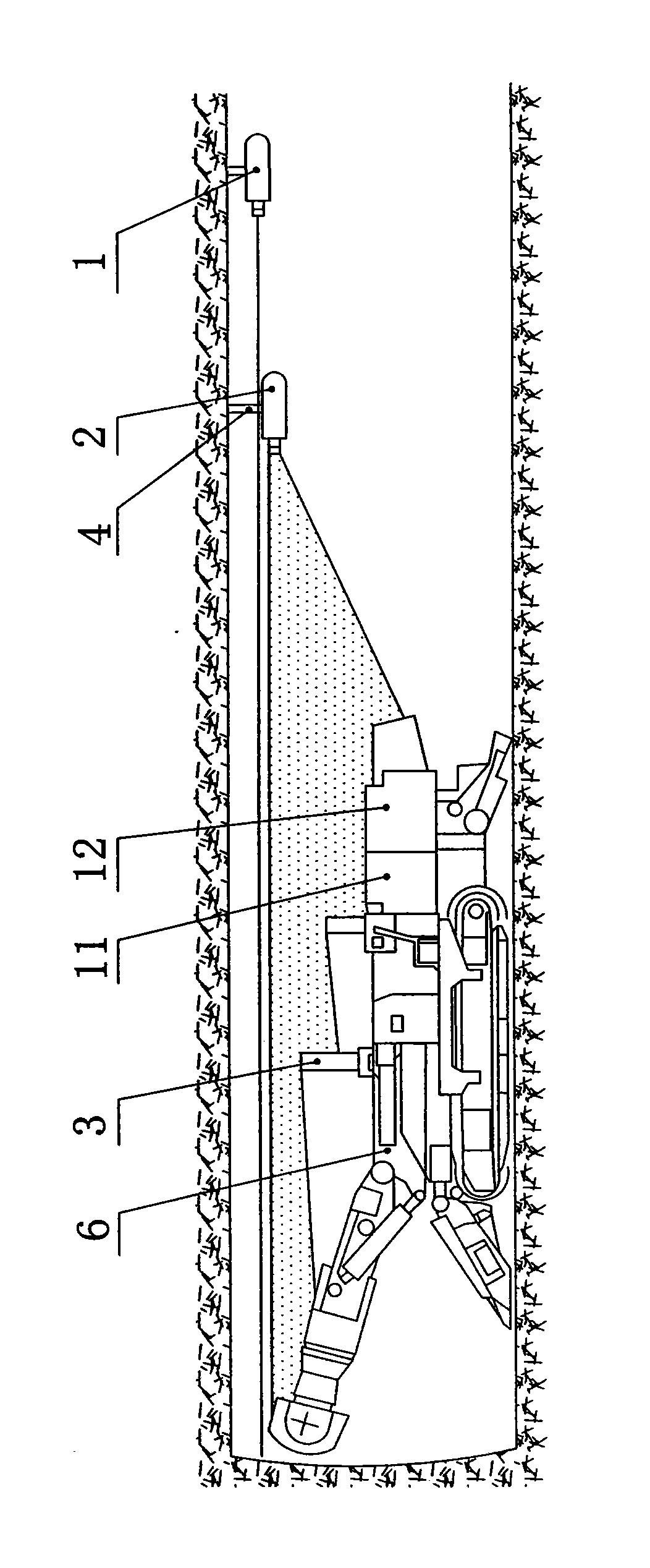 Position and attitude parameter measurement system of machine body of boring machine and method thereof