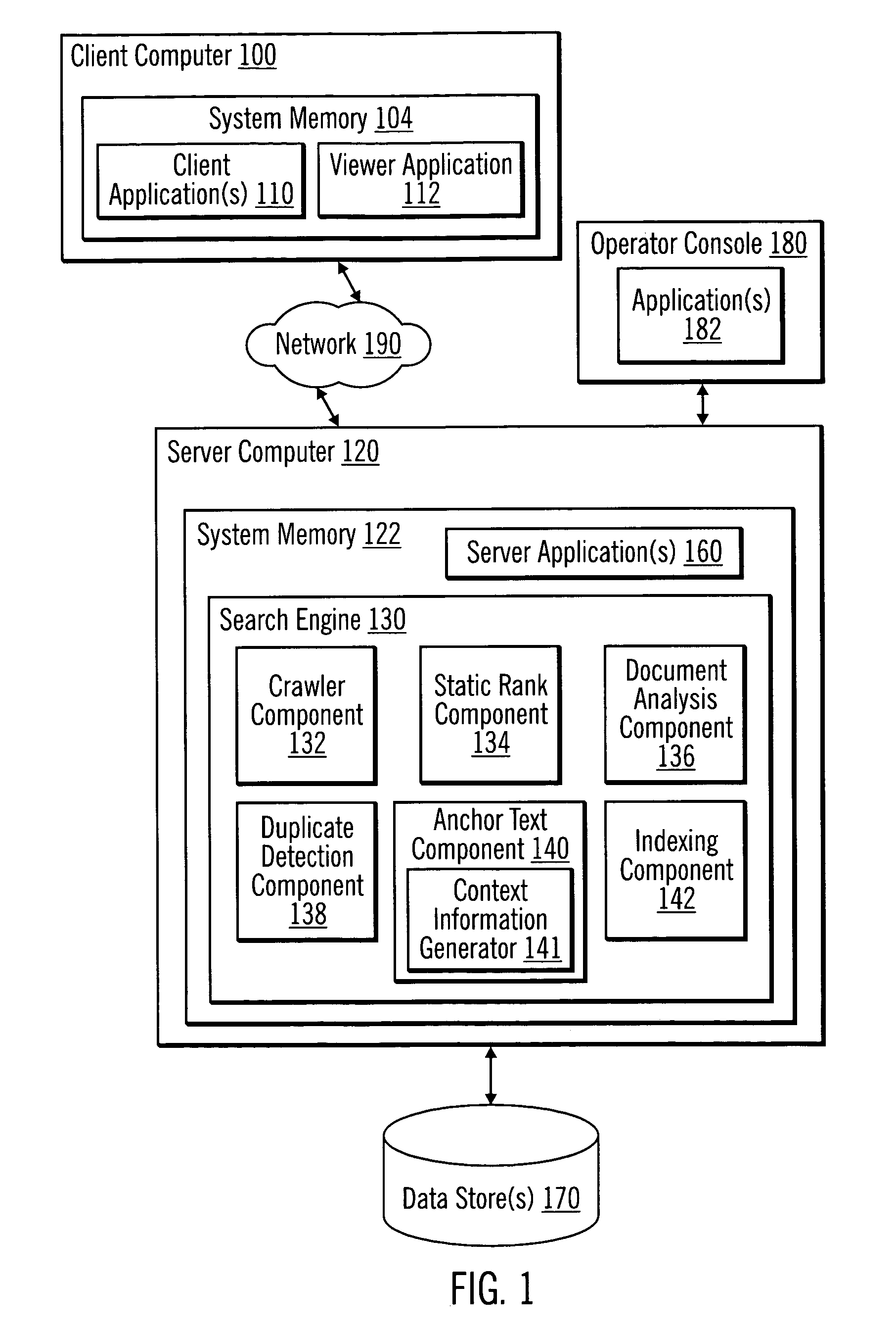 Method for handling anchor text