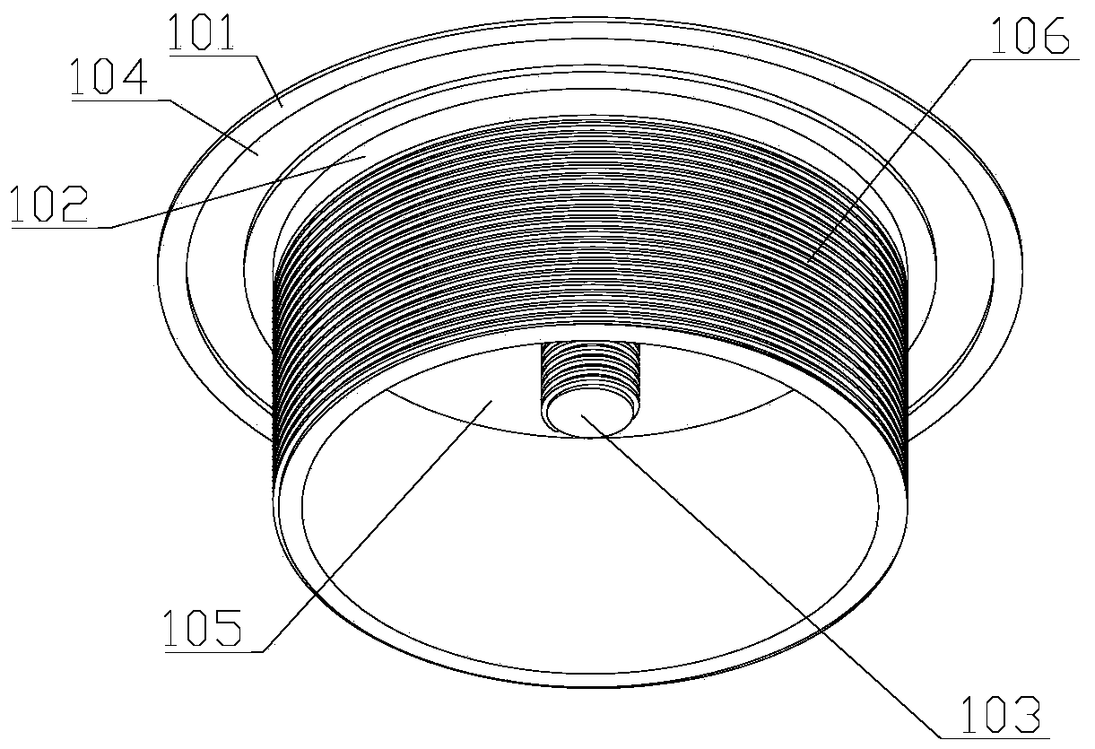 Anti-loosening ultrasonic transducer mounting structure and mounting method