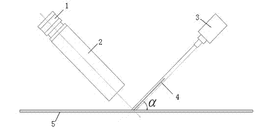 Welding seam measuring method based on micro field depth